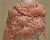 SUPER SALE Handmade Pink Elegant Shawl