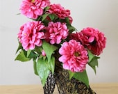 Pink Floral Cinderellas Slipper Centerpiece // Silk Flower Centerpiece // Floral Arrangement // Unique Gift Centerpiece