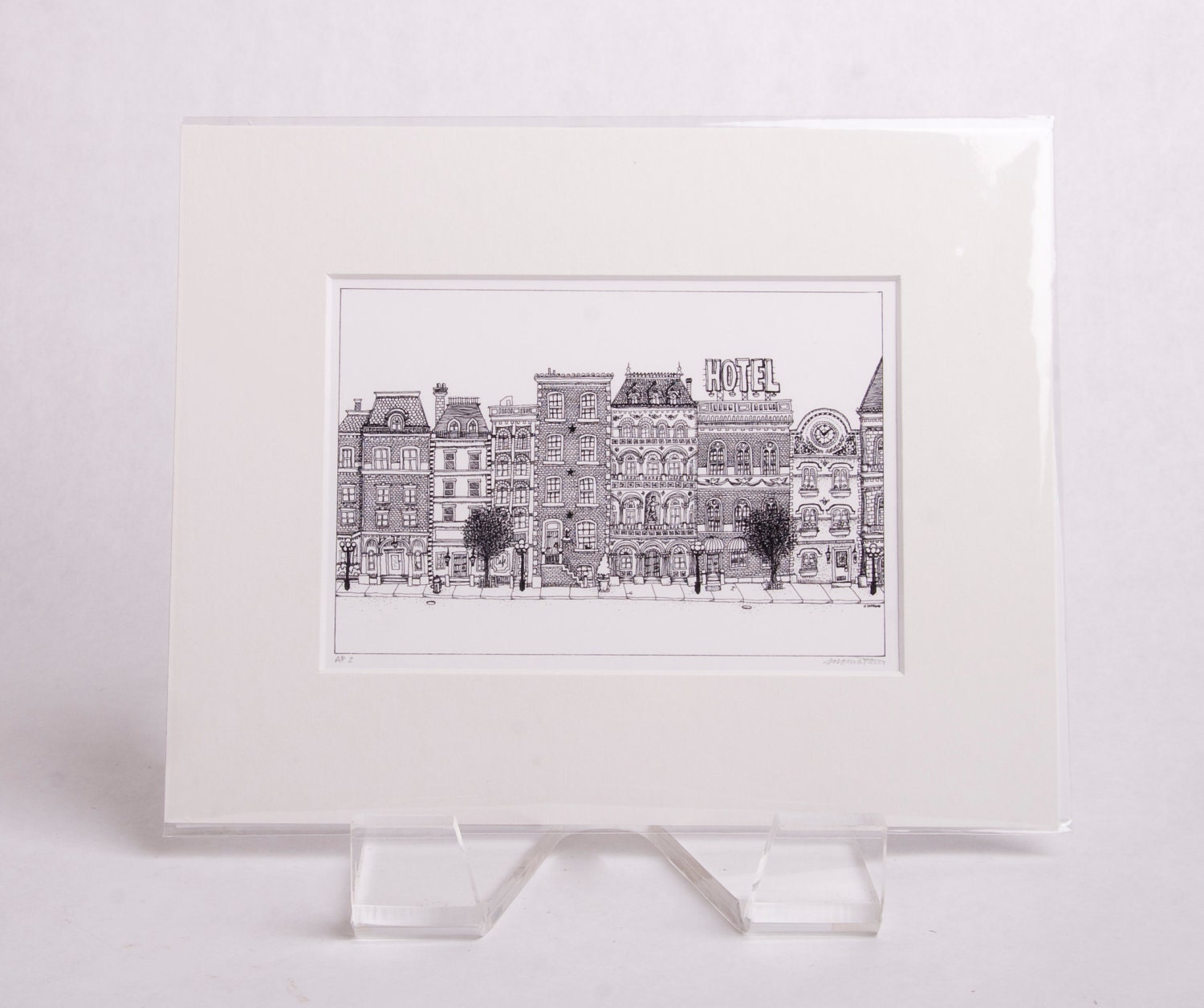 Cityscape Matted Print