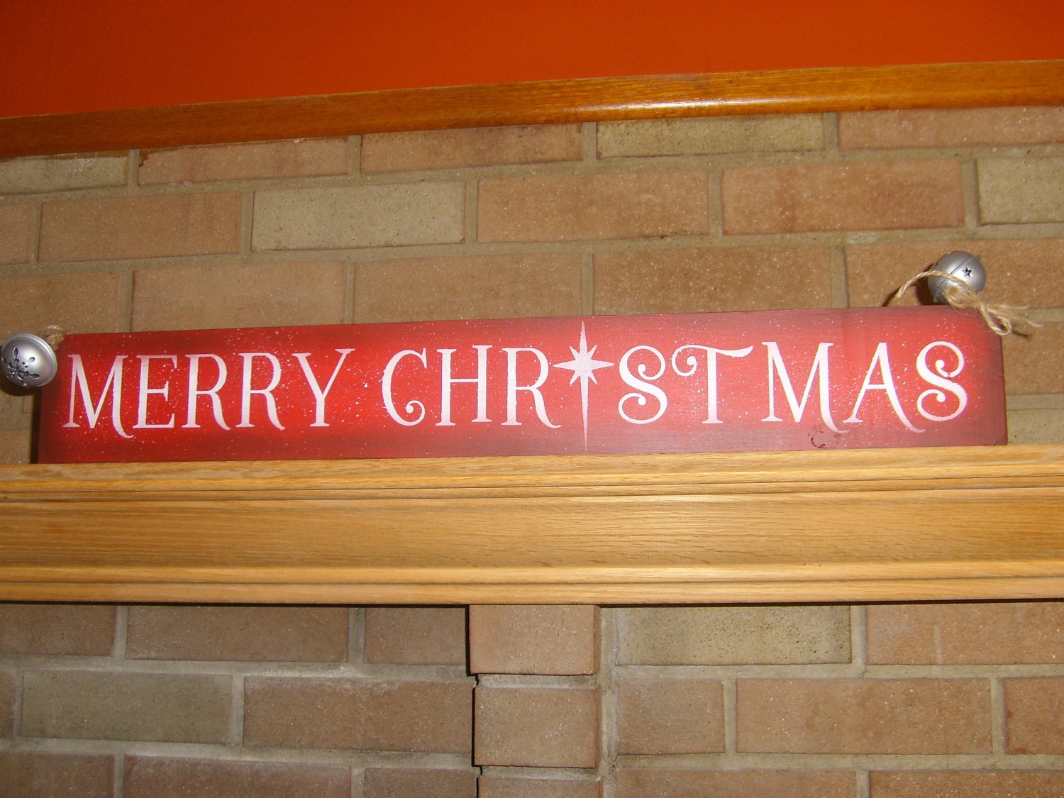 MeRRy ChRiStMaS PriMiTiVe WooD SiGn, HoMe DeCor, HoLiDaY OrNaMeNt
