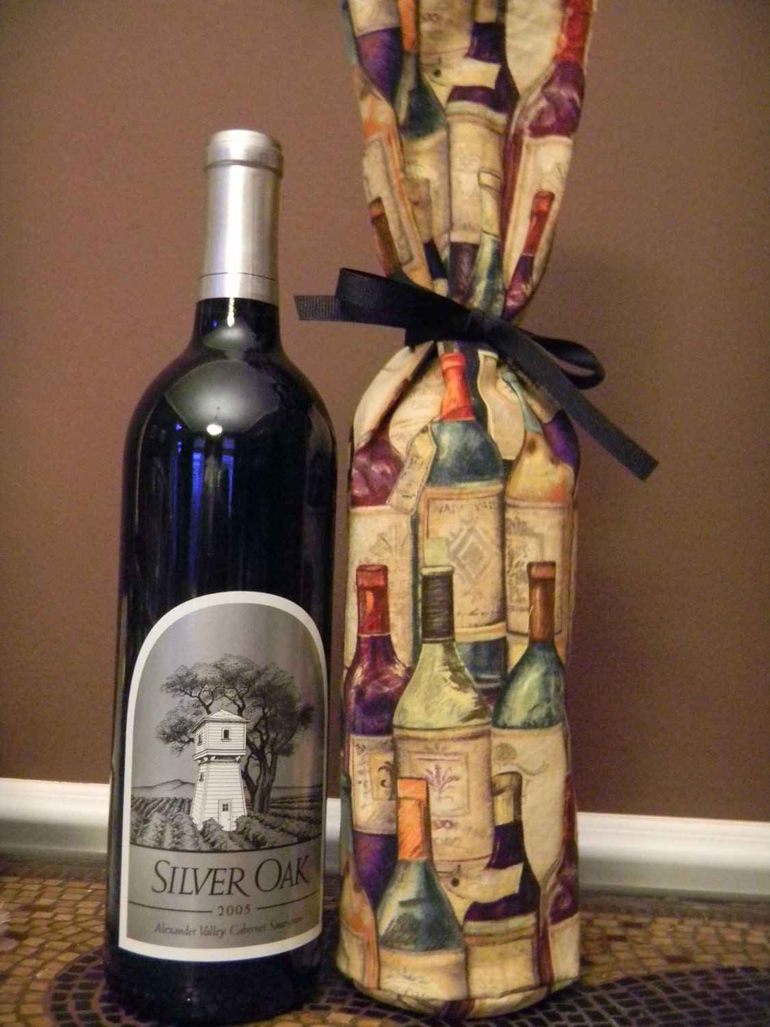 Wine Bag in Antique Wine Bottles perfect for housewarming