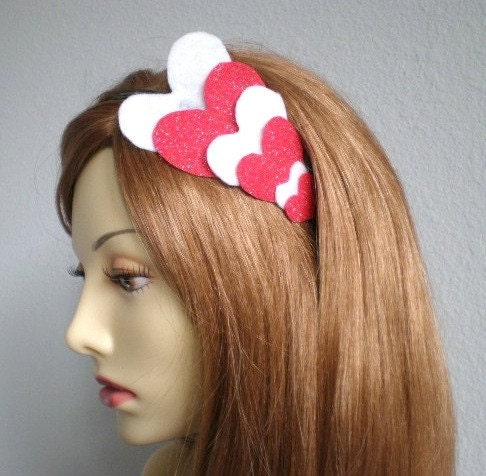 Colors of Love Hearts Headband