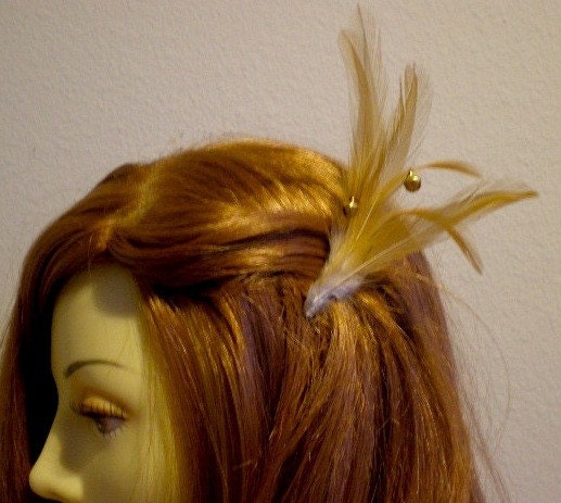 Feather Hair Comb, Feather Hairpiece