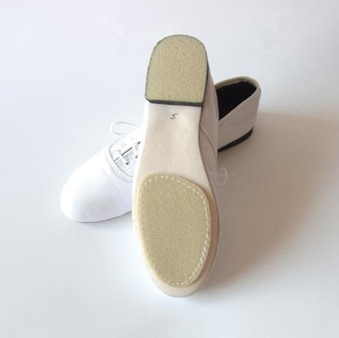 Chloe leather triple strap flats