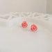 Tiny Rosy Pink Rosebud Stud Earrings