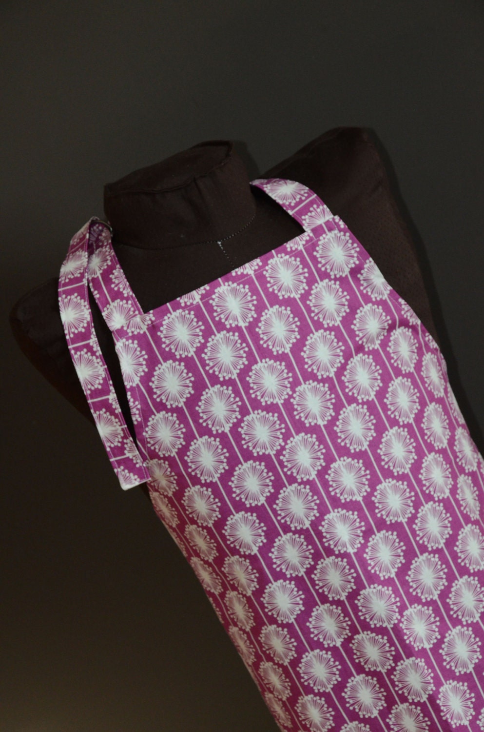 Adult Apron - Modern Purple Flower