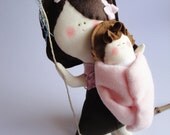 Baby new arrival DOLL - It's a girl - Handmade in Italy -