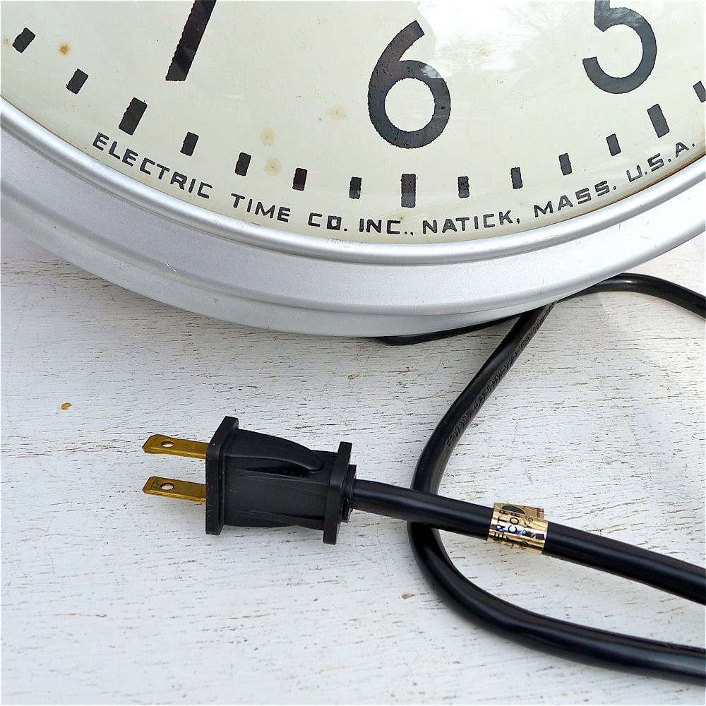Vintage 1960's Industrial Wall Clock School Style