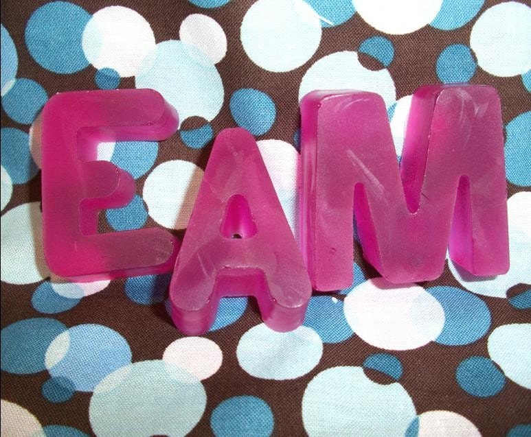 Sudsy Initial Soap - Spell Your Name in Suds