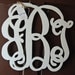 Wood letter Monogram in vine monogram font This is for an 24" monogram