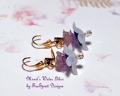 Monet's Water Lilies- handmade artisan earrings