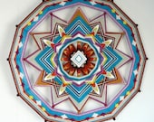 Diamond Sky, an all wool, 12-sided, 24 inch Ojo de Dios, by custome order