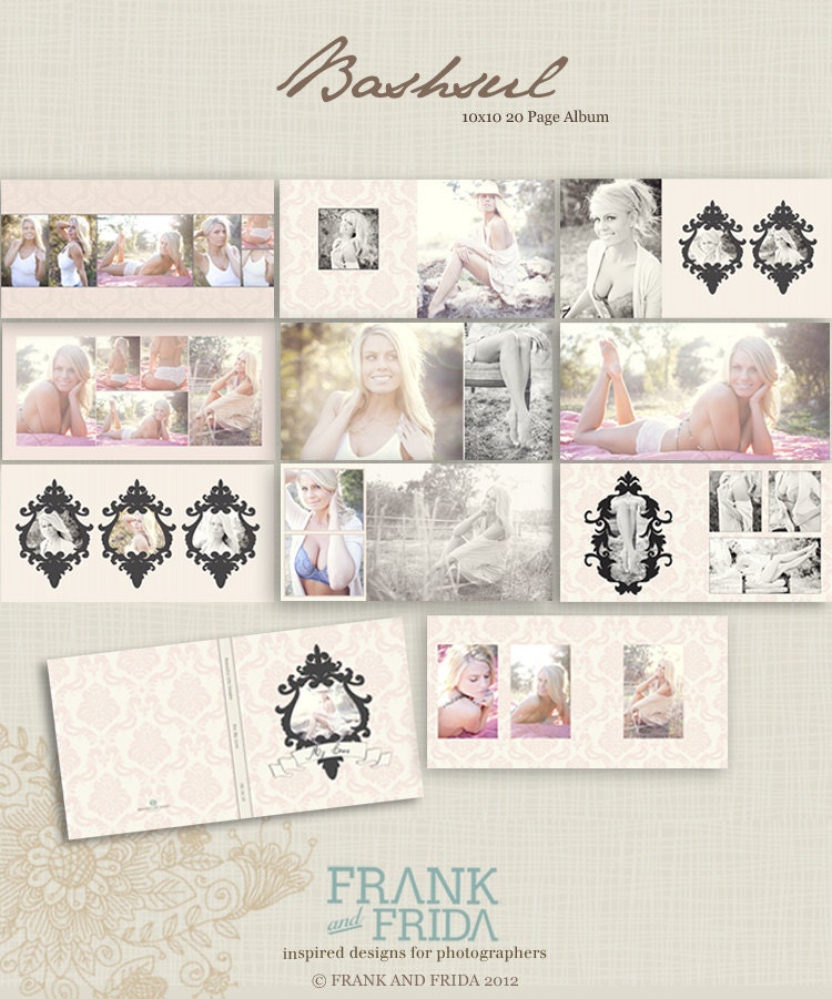 10x10 Album Template - Bashful