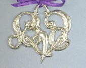 Pewter Love ornament