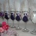 Hand Painted Personalized Bridal Party Dress Wine Glass Set - GIFT WRAPPING AVAILABLE