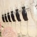 Personalized Hand Painted Bridesmaid Dress Wine Glasses - GIFT WRAPPING AVAILABLE