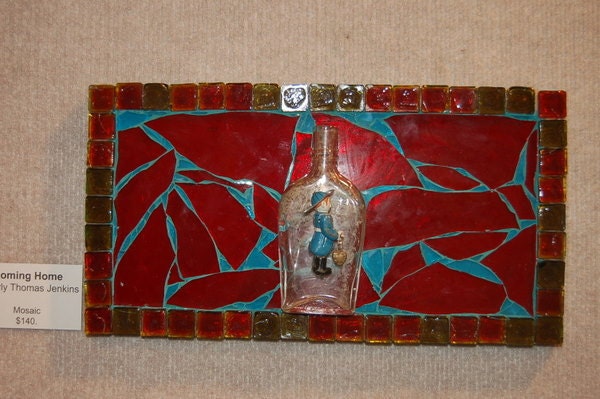 OOAK Coming Home mosaic art for your home