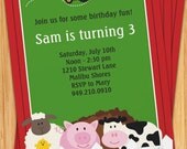 Farm Animals Birthday Party Invitation Il_170x135