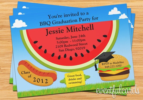 Class of 2013 Graduation BBQ Party Invitation - Print at Home or E-card Il_170x135