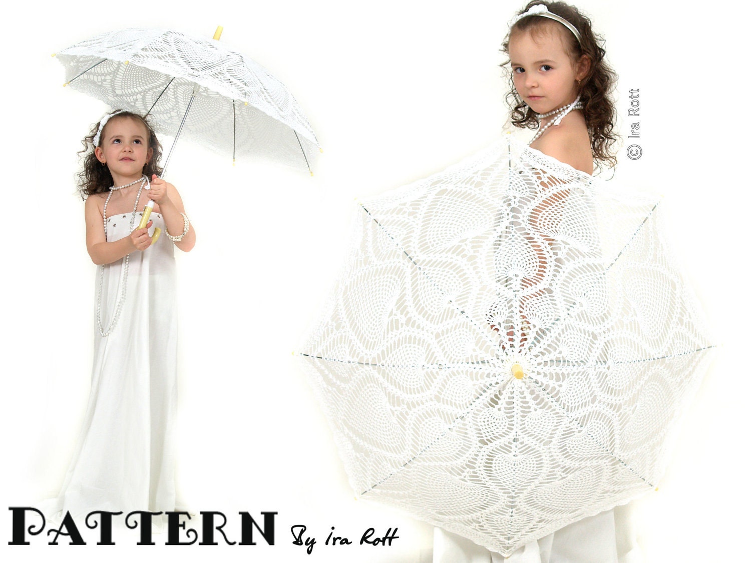 PATTERN - VICTORIAN Lace Parasol - Crochet PDF Pattern