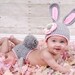 PATTERN - Easter Bunny Hat and Diaper Cover Set - Crochet PDF Pattern for 5 sizes