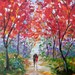 Custom Original Oil Painting Commission - Romance Landscape - impressionistic fine art by Karen Tarlton