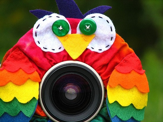 custom Limited Edition TIE DYE OWL Lens Pet for your camera