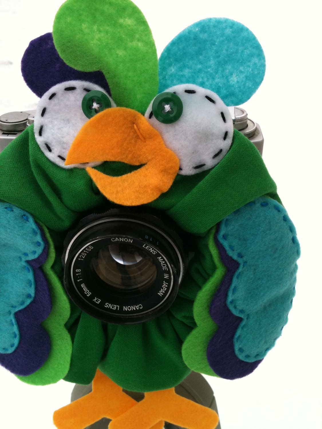 custom large PARAKEET Lens Pet for your camera