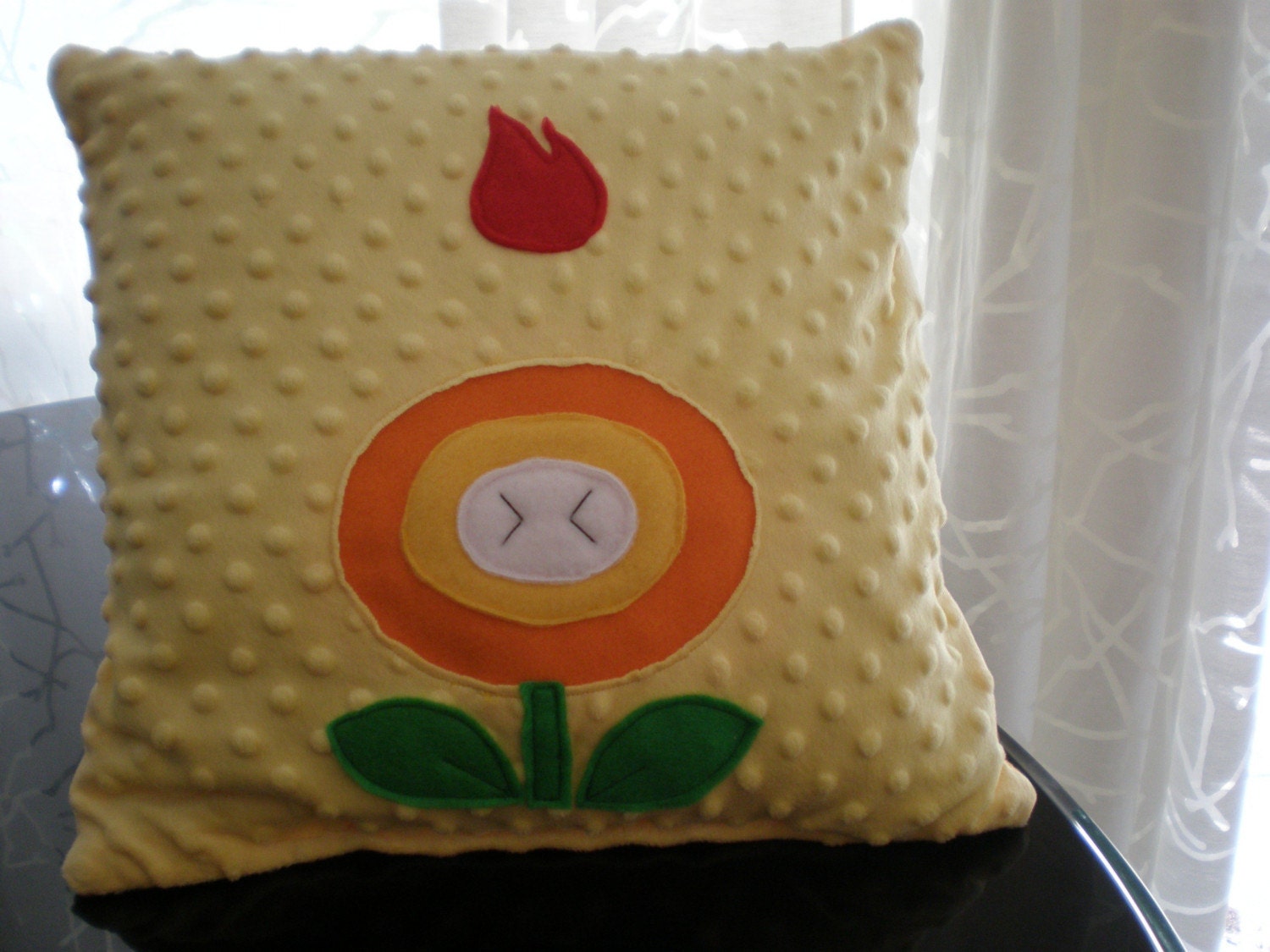 Super Mario Fireflower Pillow