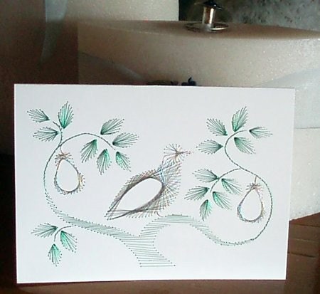 Christmas - Partridge in a pear tree greeting card