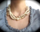 Pearl and Crystal Bridal Necklace