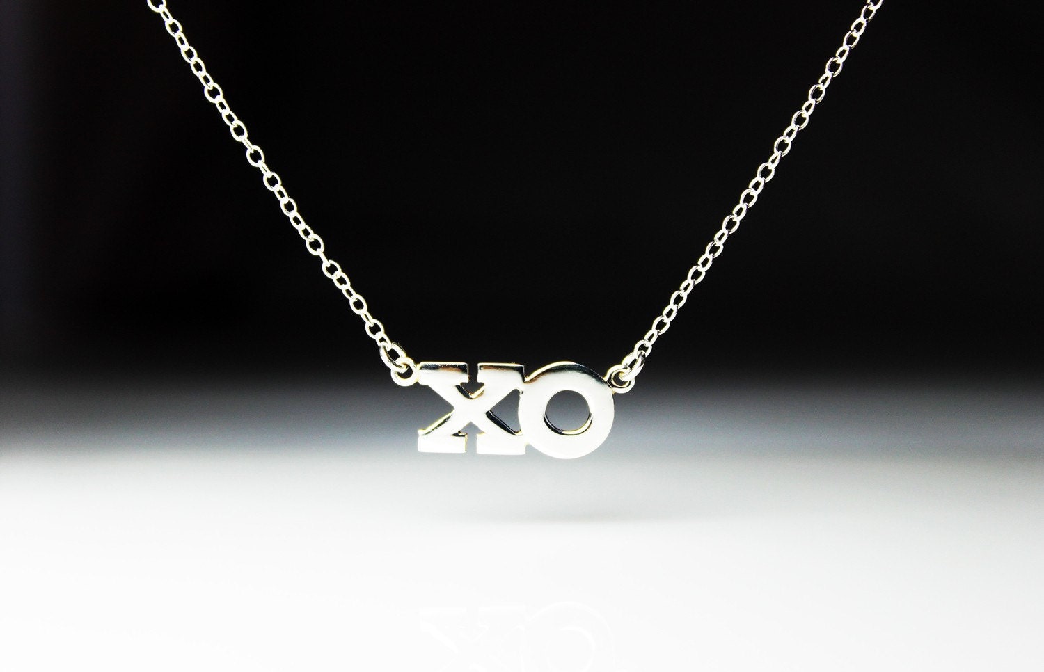 X O Hugs and Kisses Necklace - Sterling Silver