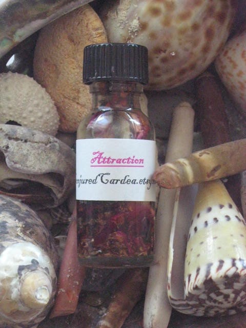 Attraction Oil-Hoodoo-Conjure-Wicca-Witchcraft-Voodoo-Drawing, Success, Prosperity, Love, Abundance, Luck-