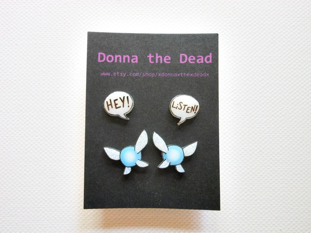Hey Listen Navi post earrings set of two