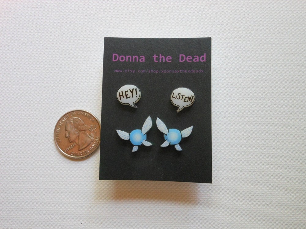 Hey Listen Navi post earrings set of two