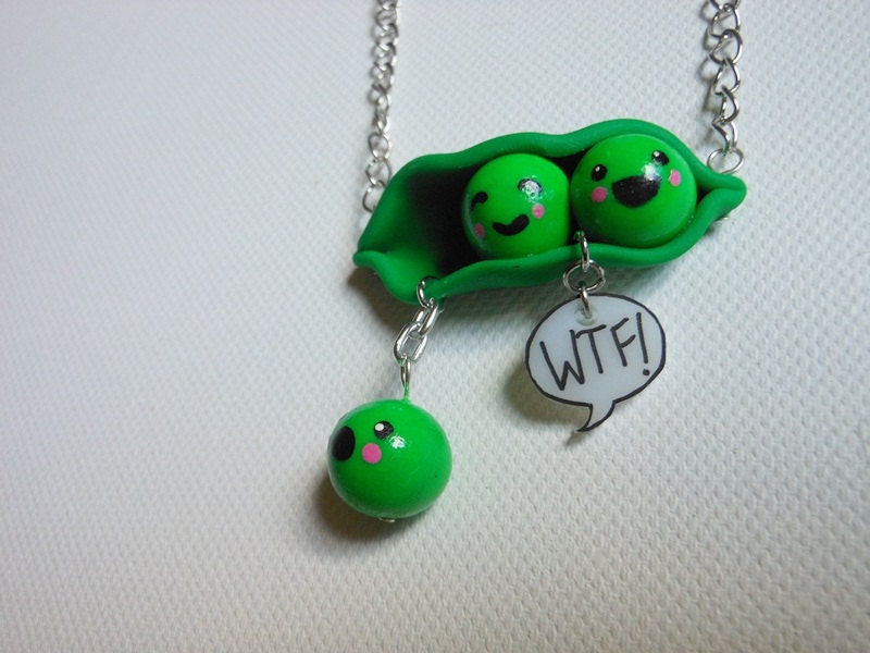 THE ORIGINAL WTF, pea pod fail necklace