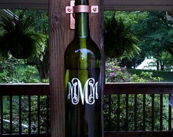 Monogrammed Wine Lantern