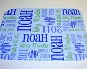 Personalized Baby Lovey - Baby Blanket - Monogrammed Baby Gift