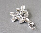 Silver Cherry Blossom charm