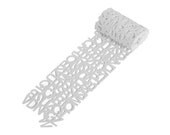 Helvertica Scarf  ( White )