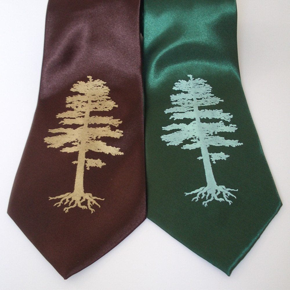 Redwood - Standard width microfiber necktie in two color choices.