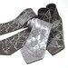 Groomsmen ties - 4 groomsmen SILK neckties - Ice Breaker, dove gray on gray - custom orders possible on request