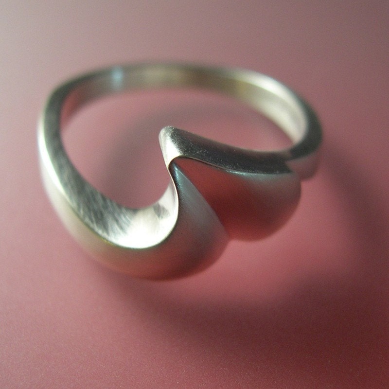 Heart Ring, Contemporary, Sterling Silver