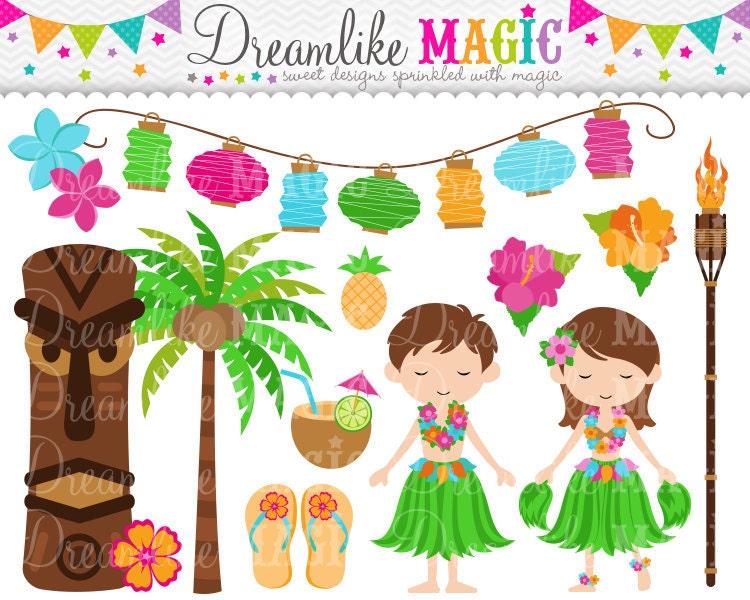 Luau Party- Clipart for Personal or Commercial Use Il_170x135