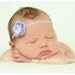 Lilac Headband with Pearl Center