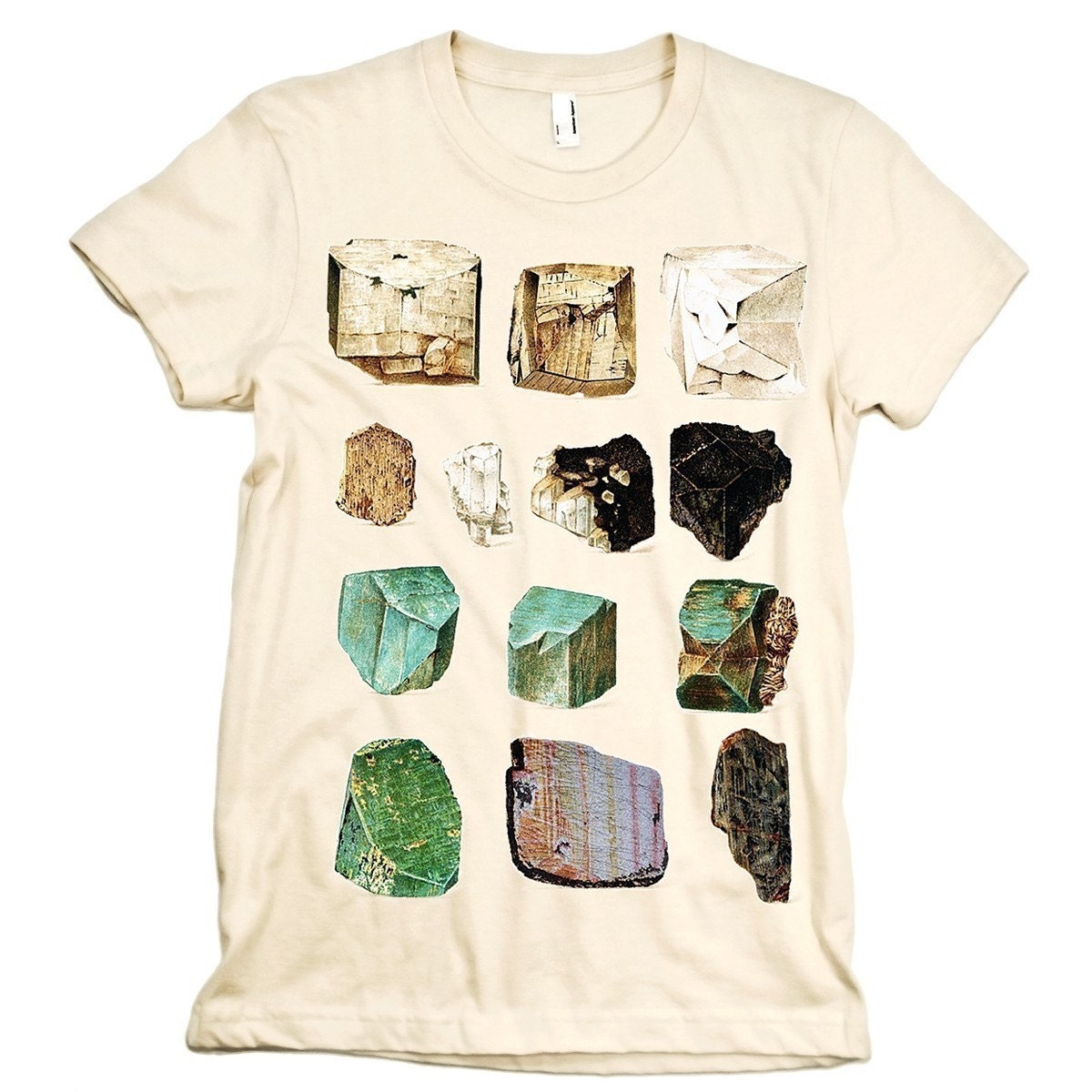 MINERALS Tshirt Geology Science tee WOMENS rocks shirt