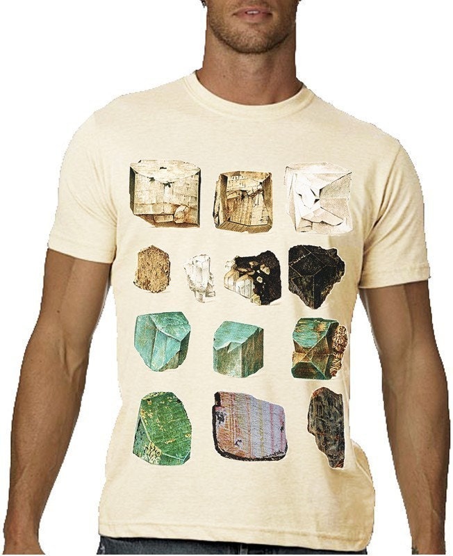 Minerals Tshirt Gems Science Tee MENS Shirt