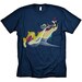 Abstract Art Tshirt Unique NAVY T-shirt MENS