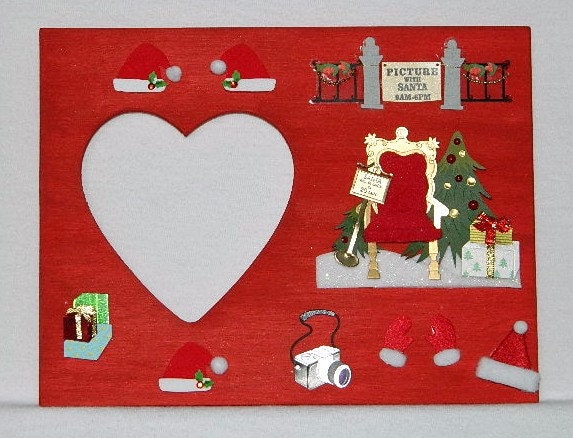 Christmas picture photo frame picture with santa