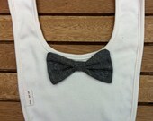 Baby Bow Tie Bib, Organic cotton, One size